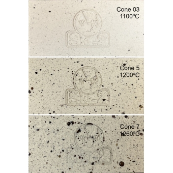 SIO-2® LUNA Speckled Stoneware Clay with Impalpable Grog, 4 lb Sample